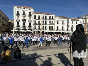 Caceres, the flash mob