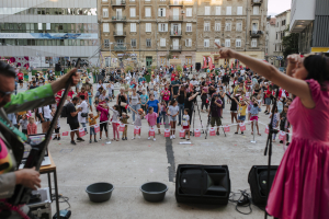 The opening ceremony of the children&#039;s festival Tobogan